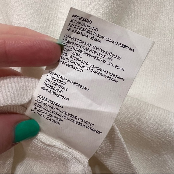 Club Monaco White Griga Sweater Chandails Off Shoulder Puffed sleeve SZ M - Picture 5 of 6